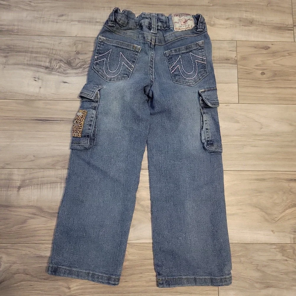 Kid Size Girl‎ True Religion Jeans Size 5/6 Adjustable Waist Straight Leg